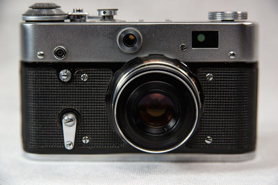 Close-up of camera