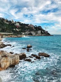 Scenic view of sea against sky