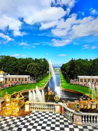 Fountain in a park