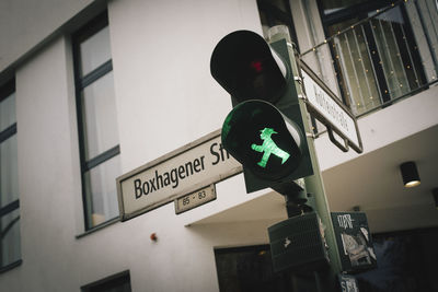 Low angle view of road sign