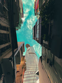 Low angle view of building against sky