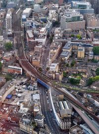 High angle view of cityscape