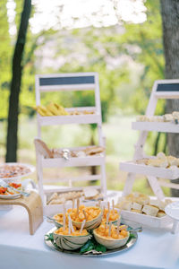 Close-up of food on table