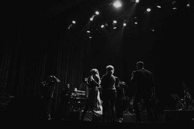 Group of people at music concert