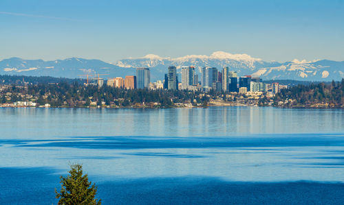 A view of the skyline of bellevue, washington.