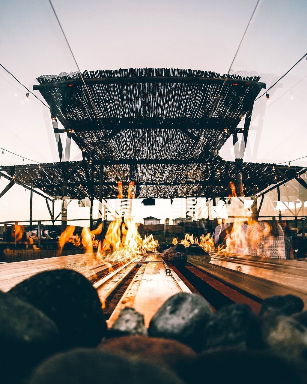 VIEW OF POWER LINES AGAINST SKY