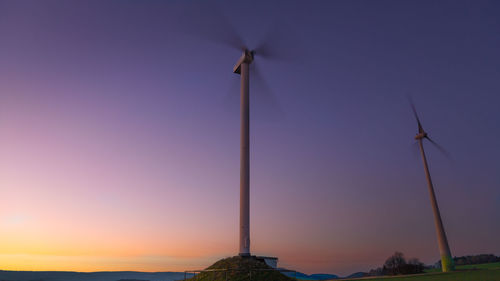 Low angle view of traditional windmill