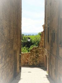 Walkway leading to built structure