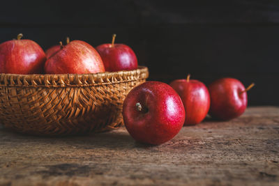 Close-up of red apple