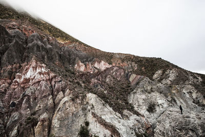 Scenic view of mountains against clear sky