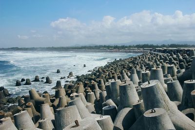 Panoramic view of sea against sky