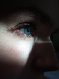 Close-up portrait of young woman