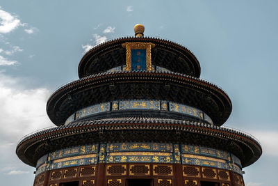 Low angle view of building against sky