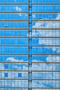 Full frame shot of glass building