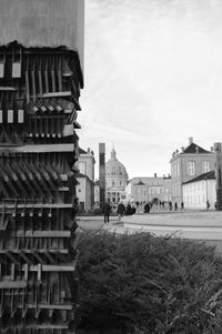 Buildings against sky in city