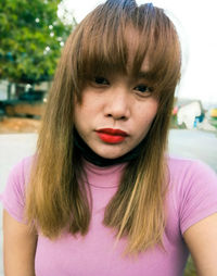 Close-up portrait of a girl