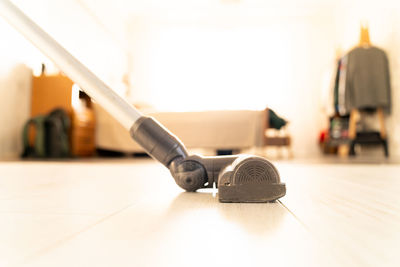 Close-up of cigarette on table