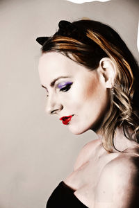 Portrait of young woman