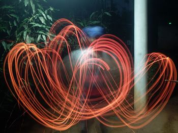 Light painting at night