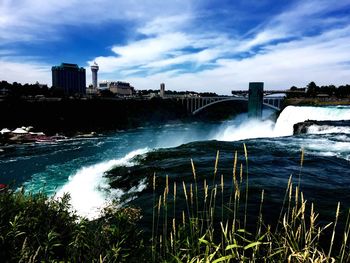 View of waterfall