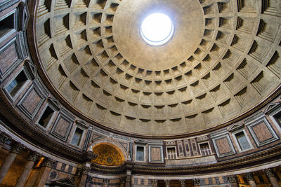 Low angle view of ceiling