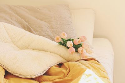 Close-up of flowers in bed