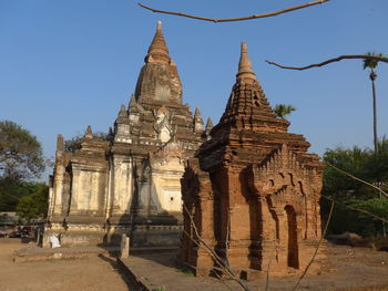 Exterior of temple against sky