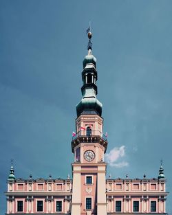 Low angle view of building against sky