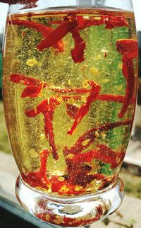 Close-up of drink on table