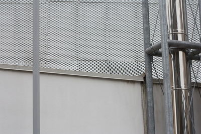 Low angle view of window on wall