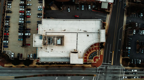 View of factory in city