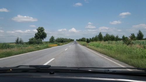 Road passing through landscape