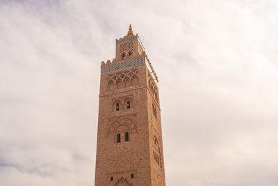 Minaret of koutoubia mosque in marrakech