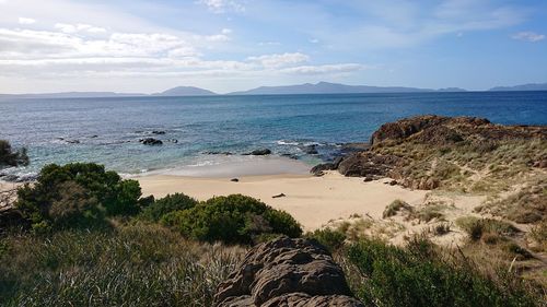 Scenic view of sea against sky