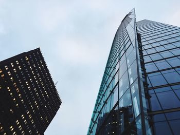 Low angle view of skyscrapers