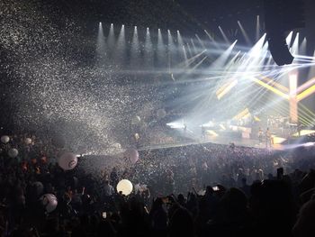 Crowd at music concert