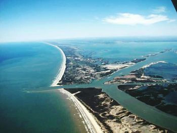 Aerial view of sea