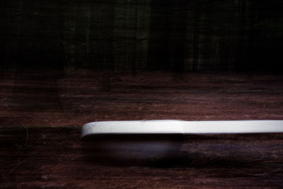 Wooden structure in forest