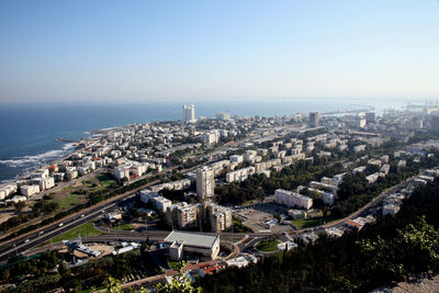 High angle view of cityscape