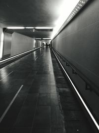 Illuminated underground walkway