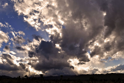 Low angle view of storm clouds in sky