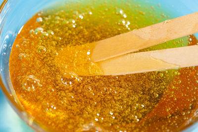 Close-up of ice cream in bowl