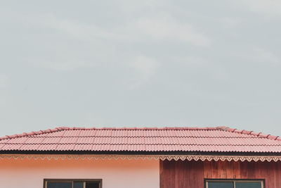 Low angle view of building against sky