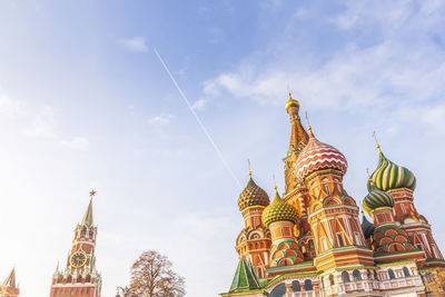 Ceremonial view red square moscow kremlin church of st. basil