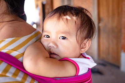 Portrait of cute baby