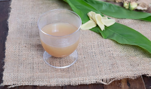 Close-up of drink on table