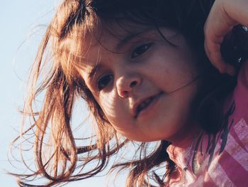 Close-up portrait of girl