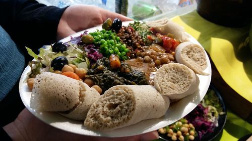 Close-up of vegetable  in plate