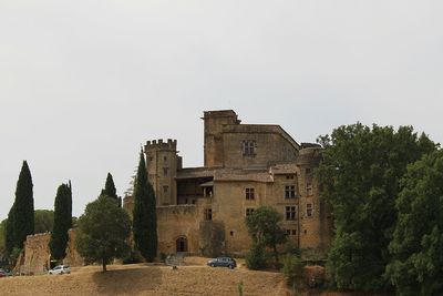 View of historic building against clear sky