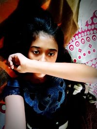 Portrait of beautiful woman